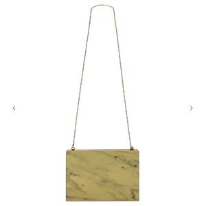 GIA BORGHINI x RHW Green Clutch bag (w/ removable strap)